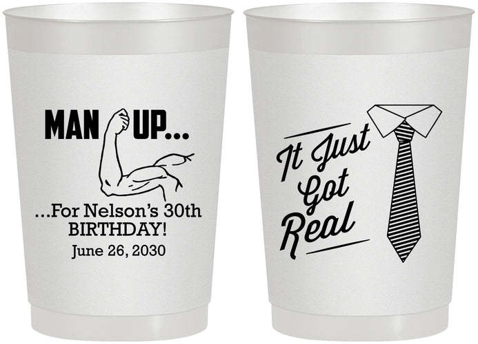 Personalized Birthday 22 oz Frosted Cups - 30th | 20234