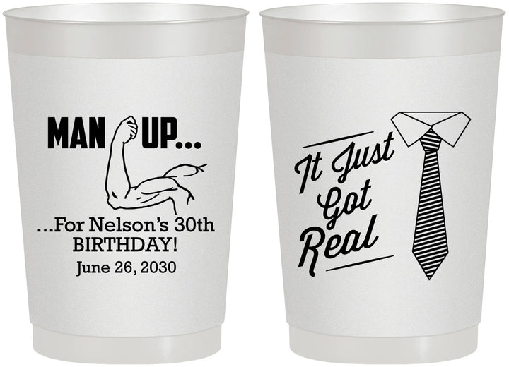 Personalized Birthday 22 oz Frosted Cups - 30th | 20234