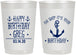 Personalized Birthday 22 oz Frosted Cups - Oh Ship Nautical | 20238