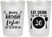 Personalized Birthday 22 oz Frosted Cups - 30th | 20240