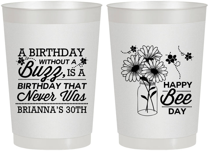 Personalized Birthday 22 oz Frosted Cups - 30th | 20255