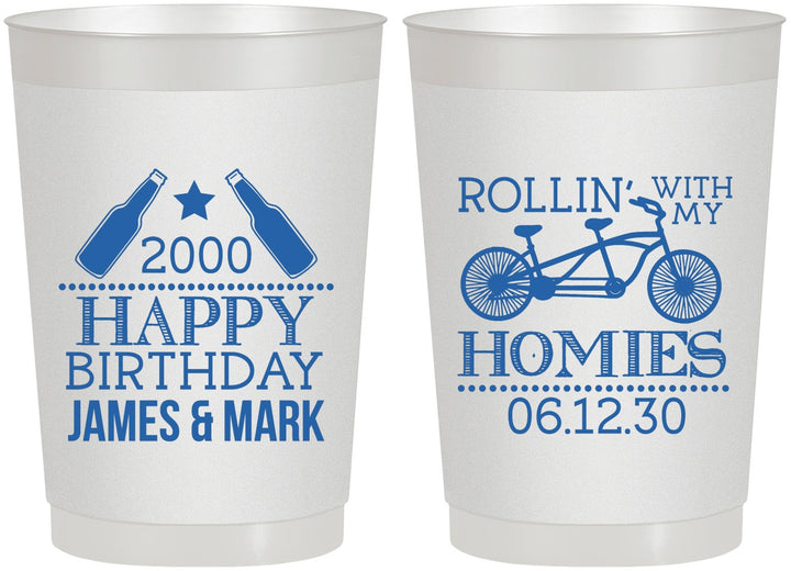 Personalized Birthday 22 oz Frosted Cups - 30th | 20259