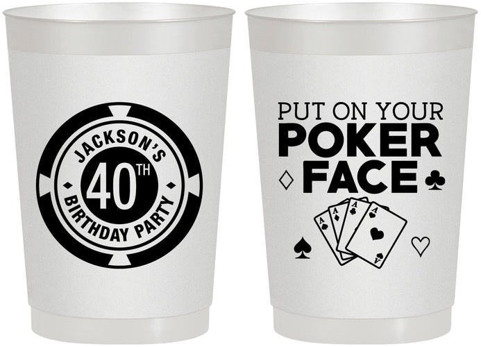 Personalized Birthday 22 oz Frosted Cups - 40th Las Vegas | 20261