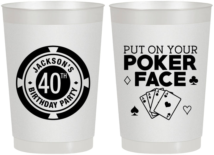 Personalized Birthday 22 oz Frosted Cups - 40th Las Vegas | 20261