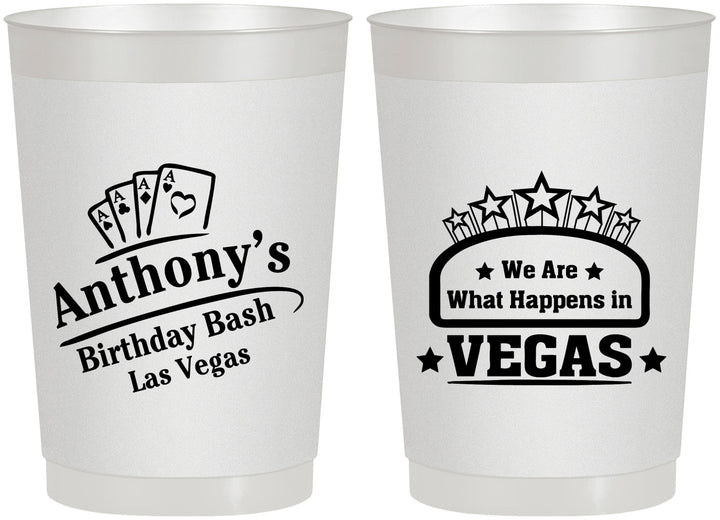 Personalized Birthday 22 oz Frosted Cups - Las Vegas | 20264