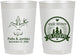 Personalized Wedding 22 oz Frosted Cups - The Hunt Is Over | 203