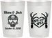 Personalized Wedding 22 oz Frosted Cups - Mr And Mrs Sugar Skull | 205