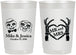 Personalized Wedding 22 oz Frosted Cups - Mr And Mrs Halloween | 206