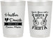 Personalized Wedding 22 oz Frosted Cups - Siesta Fiesta Mexico | 207