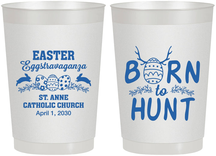 Personalized Easter 22 oz Frosted Cups - Born To Hunt | 210001