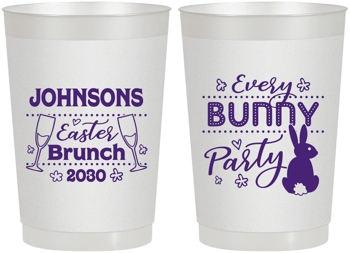 Personalized Easter 22 oz Frosted Cups - Every Bunny Party | 210016