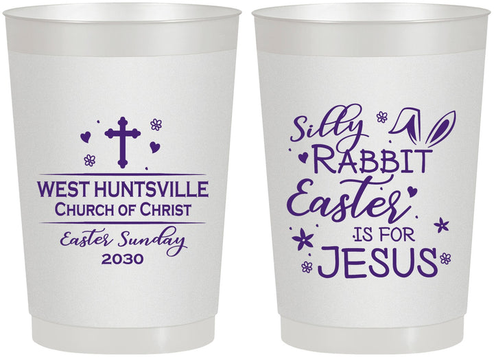 Personalized Easter 22 oz Frosted Cups - Easter Is For Jesus | 210022