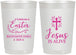 Personalized Easter 22 oz Frosted Cups - Jesus Is Alive | 210027