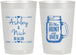 Personalized Wedding 22 oz Frosted Cups - The Hunt Is Over Mason Jar | 211
