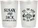 Personalized Wedding 22 oz Frosted Cups - Til Death Do Us Part | 213