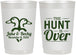 Personalized Wedding 22 oz Frosted Cups - The Hunt Is Over Duck | 217