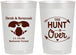 Personalized Wedding 22 oz Frosted Cups - The Hunt Is Over Deer | 220