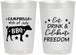 Personalized 4th Of July 22 oz Frosted Cups - Eat Drink Freedom | 220000