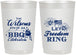 Personalized 4th Of July 22 oz Frosted Cups - Bbq Fireworks | 220009