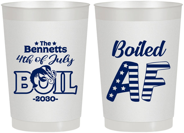 Personalized 4th Of July 22 oz Frosted Cups - Crawfish Boil | 220017