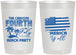 Personalized 4th Of July 22 oz Frosted Cups - Beach Merica Yall | 220027