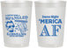 Personalized 4th Of July 22 oz Frosted Cups - Merica Af | 220031