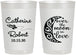 Personalized Wedding 22 oz Frosted Cups - Over The Moon In Love | 224