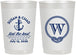 Personalized Wedding 22 oz Frosted Cups - Monogram Nautical | 226