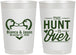 Personalized Wedding 22 oz Frosted Cups - The Hunt Is Over Duck | 227