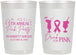 Personalized Awareness 22 oz Frosted Cups - Drink For Pink | 230001