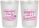 Personalized Awareness 22 oz Frosted Cups - Party Like A Survivor | 230003