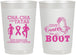 Personalized Awareness 22 oz Frosted Cups - Give Cancer A Boot | 230011