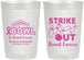 Personalized Awareness 22 oz Frosted Cups - Bowling Strike Out | 230015