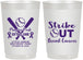 Personalized Awareness 22 oz Frosted Cups - Baseball Strick Out | 230016