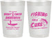 Personalized Awareness 22 oz Frosted Cups - Fishing For A Cure | 230018