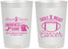 Personalized Awareness 22 oz Frosted Cups - Football Tackle | 230019