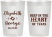 Personalized Wedding 22 oz Frosted Cups - Deep In The Heart Of Texas | 237