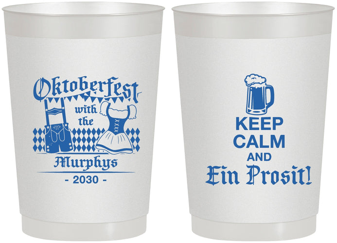 Personalized Oktoberfest 22 oz Frosted Cups - Ein Prosit | 240019