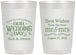 Personalized Wedding 22 oz Frosted Cups - Best Wishes Mr And Mrs | 242