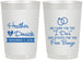 Personalized Wedding 22 oz Frosted Cups - I Do Free Booze | 243