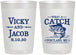 Personalized Wedding 22 oz Frosted Cups - What A Catch Fish | 247