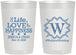 Personalized Wedding 22 oz Frosted Cups - Life Love Happiness | 248