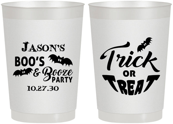 Personalized Halloween 22 oz Frosted Cups - Trick Or Treat | 250002