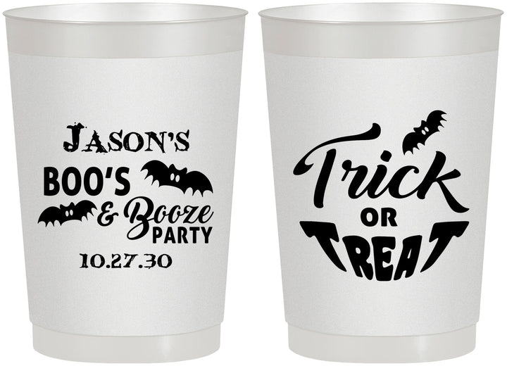 Personalized Halloween 22 oz Frosted Cups - Trick Or Treat | 250002