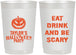 Personalized Halloween 22 oz Frosted Cups - Scary Pumpkin | 250008