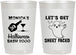 Personalized Halloween 22 oz Frosted Cups - Ghost Sheet Faced | 250009