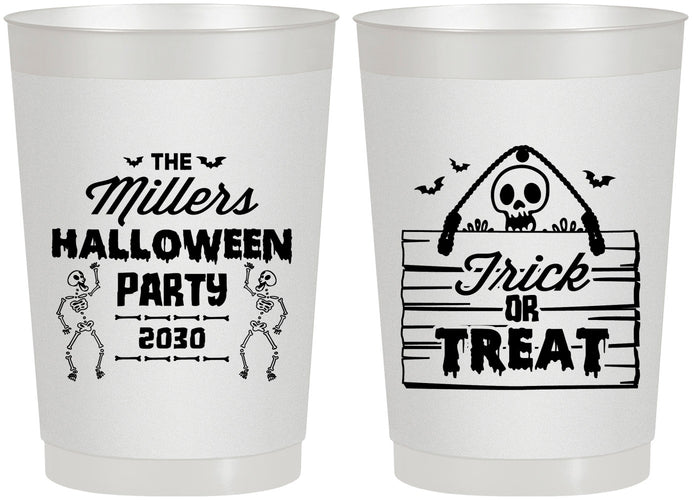 Personalized Halloween 22 oz Frosted Cups - Trick Or Treat | 250010