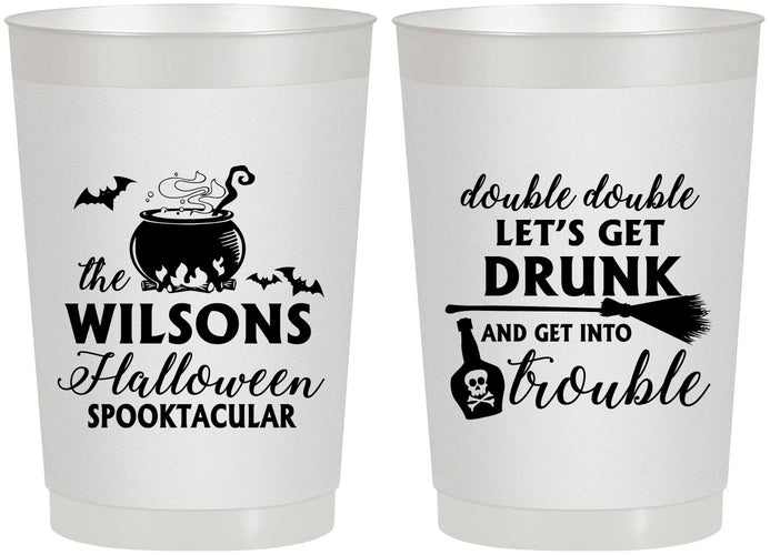 Personalized Halloween 22 oz Frosted Cups - Witch | 250011