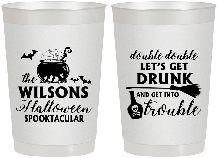 Personalized Halloween 22 oz Frosted Cups - Witch | 250011