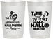 Personalized Halloween 22 oz Frosted Cups - Hallowasted Pumpkin | 250013